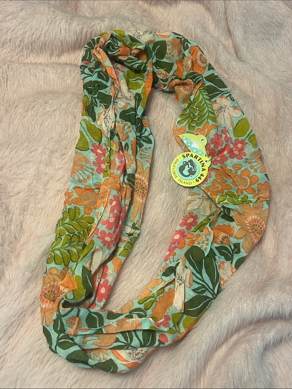 NWT World Market Summer Floral Circle Scarf